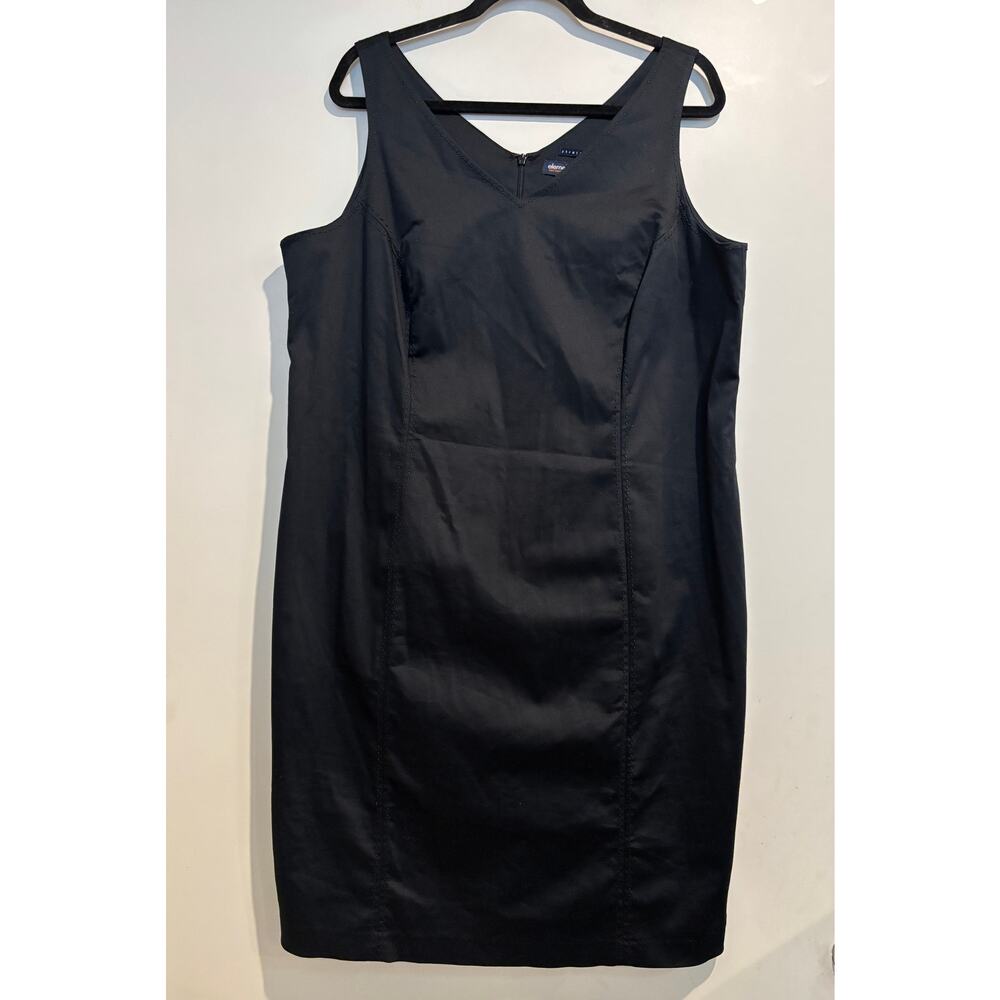 Classic Sheath Dress Plus Size 20 Stretchy Office Career Black Capsule